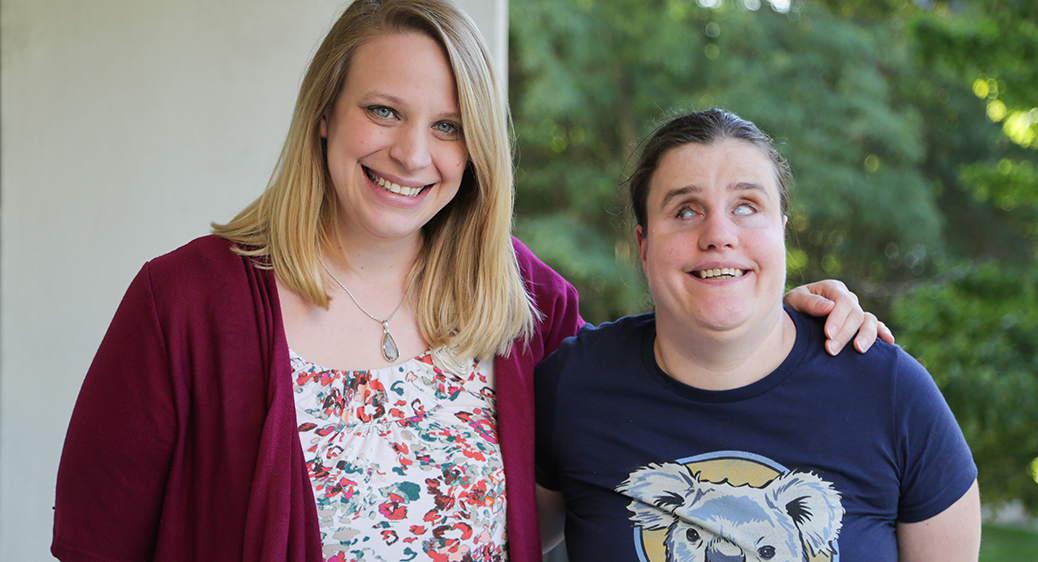 Chelsea Dye with her SSA Alison Taylor. Blind.