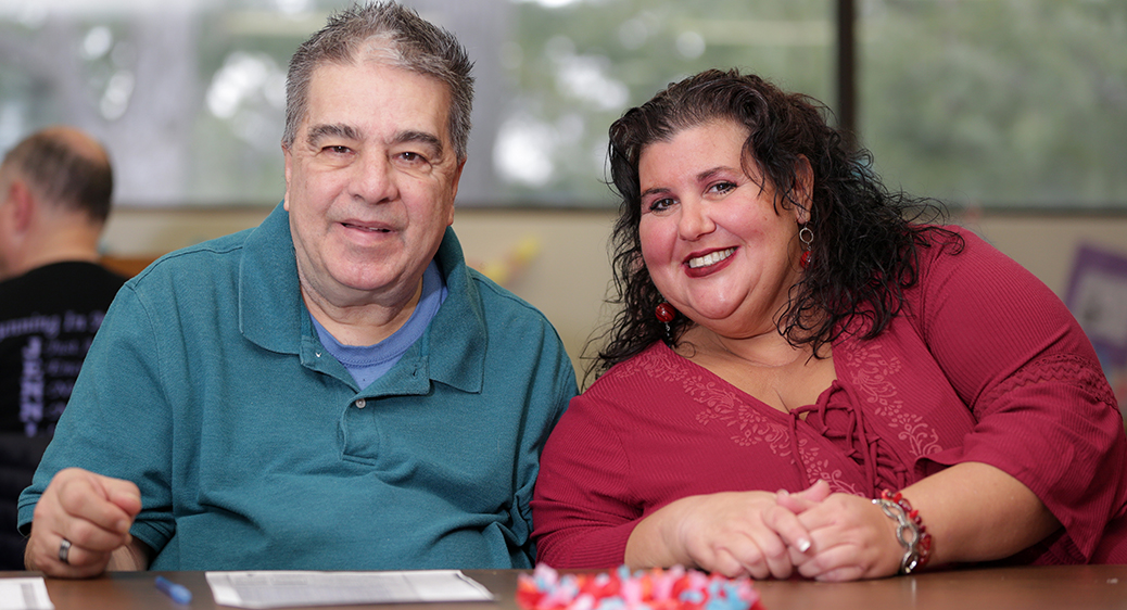 Marvin Grether at Blick Center with his SSA Dayna Jacobs. ISP Meeting.