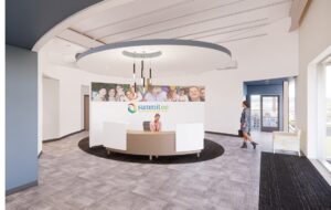 Architect rendering of lobby area