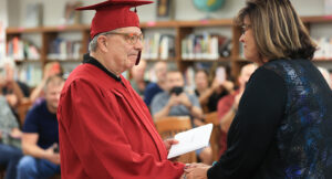 Marvin at his graduation ceremony.