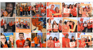 Hundreds of community members celebrating Inclusion Day. Collage.