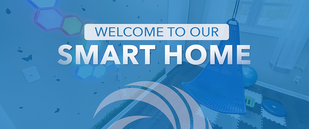 MicrosoftTeams-image (2) Blue graphic with the words Welcome to Our SMART Home