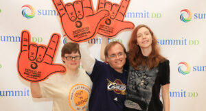 Athletes, Staff, and Community Members participating in the Special Olympics Basketball Fundraiser.