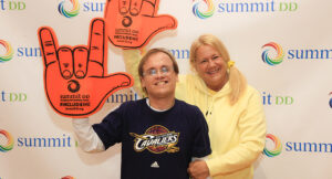 Athletes, Staff, and Community Members participating in the Special Olympics Basketball Fundraiser.