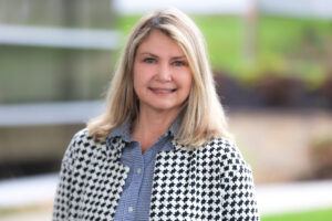 Portrait of new staff member Pam Hunt.