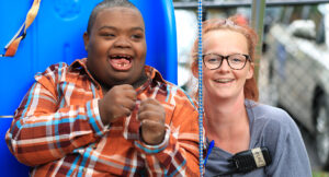 Travis with a DSP at his Total Education Solutions School.