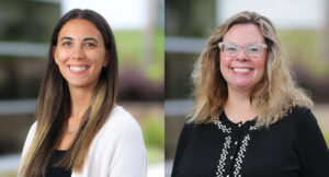 Two new staff members, Alex Mericola and Gina Sullivan.