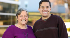 Keynote Speaker Rebecca Delaney and her son Ethan.