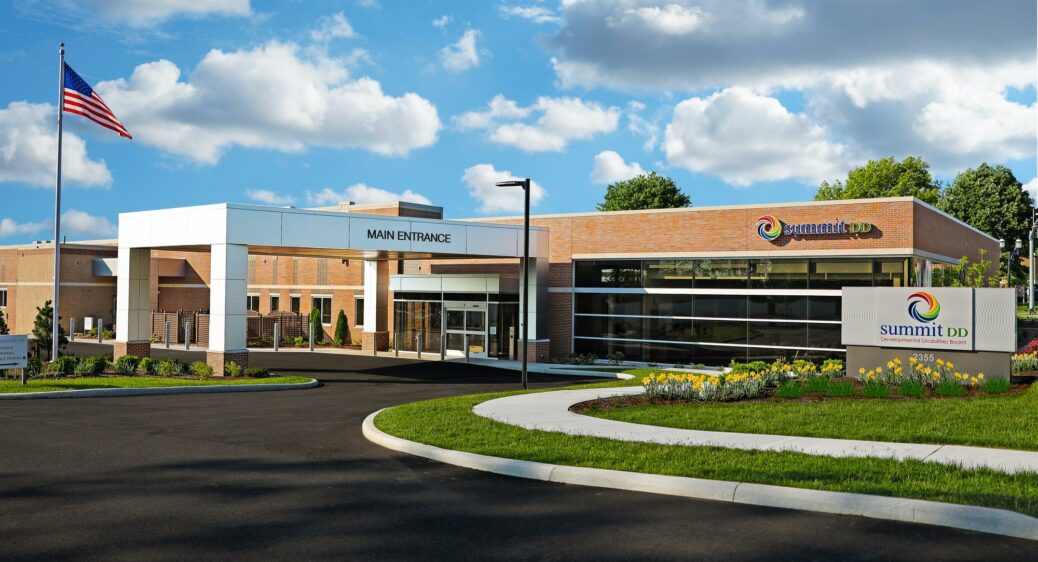 Photo of the Summit DD Administration building in Cuyahoga Falls