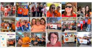 Collage of hundreds of community members celebrating Inclusion Day.