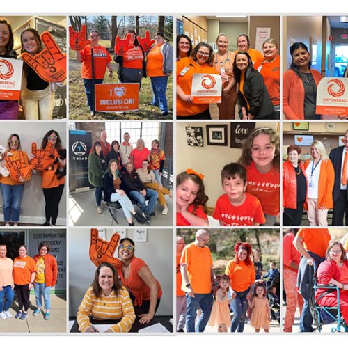 Collage of hundreds of community members celebrating Inclusion Day.