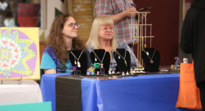 Community attending the Akron ArtWalk at Summit Art Space.