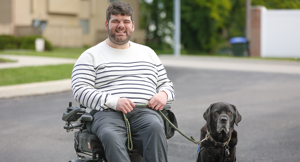 Kyle, emerging leader program graduate, posing for a photo outdoors.