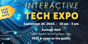 Tech Expo graphic depicting circuits.