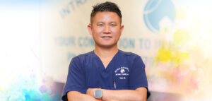 Portrait of individual with disability working in the workforce.