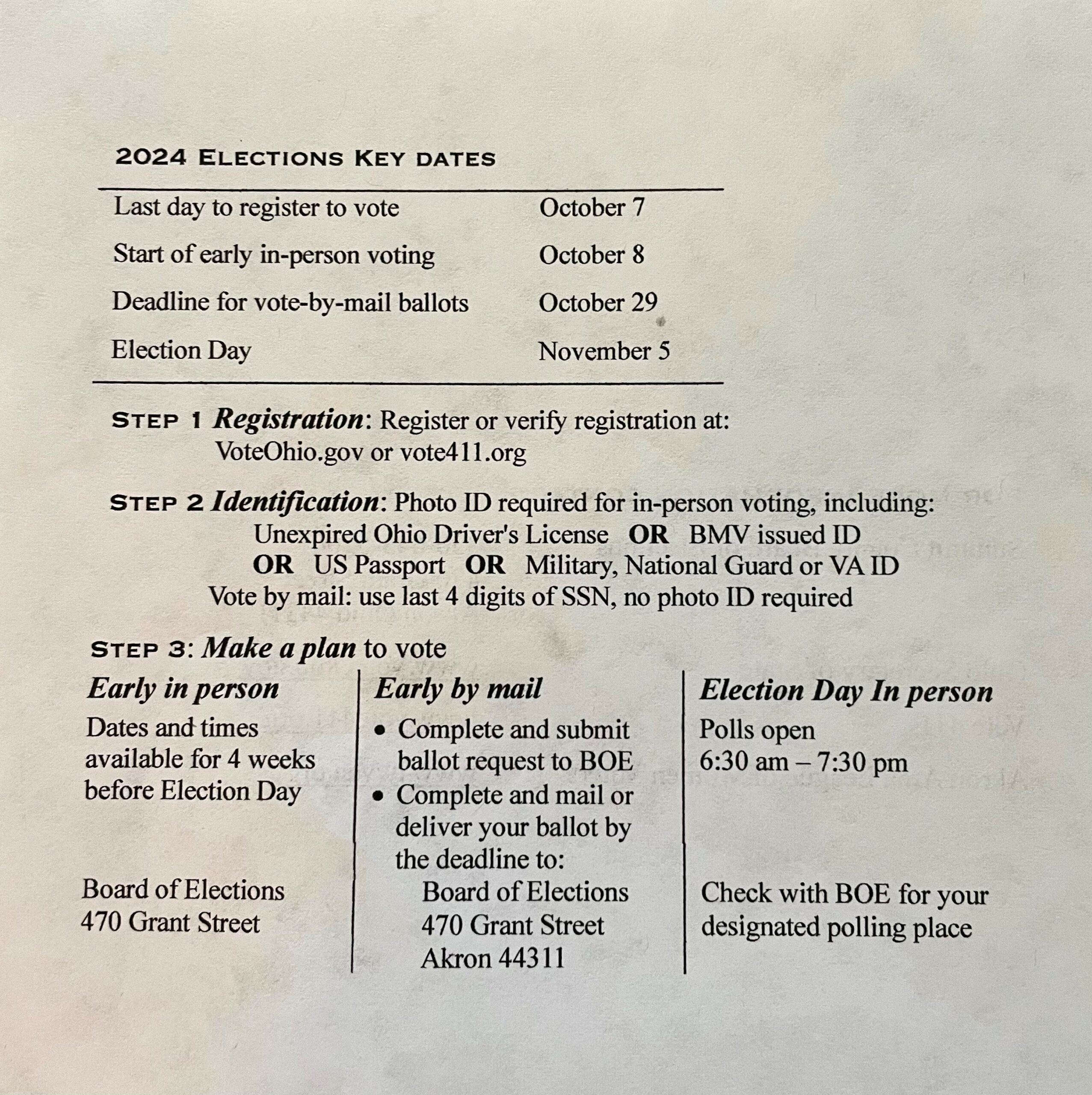 Key Dates for 2024 General Election