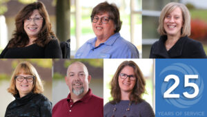 Collage of Summit DD's 25-Year Service Award recipients.