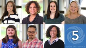 Collage of Summit DD's 5-Year Service Award recipients.