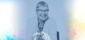 Portrait of 35 year service award recipient, Patty Hauserman.