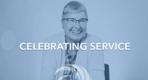 Portrait of 35 year service award recipient, Patty Hauserman.