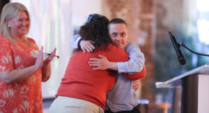 Picture of crowd at Summit DD appreciation breakfast.