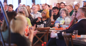 Picture of crowd at Summit DD appreciation breakfast.