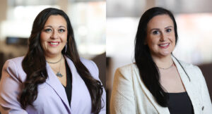 Collage of new Summit DD team members Jenna Namath and Hilary Maheu.