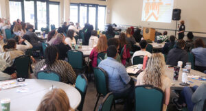 A large audience photo at the Summit DD Home Visit Safety Training.