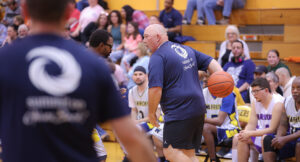 In-game action photo from the Summit DD vs Special Olympics Basketball Game.