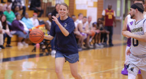 In-game action photo from the Summit DD vs Special Olympics Basketball Game.