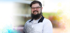 Outdoor portrait of new Summit DD team member Eric Bramer.