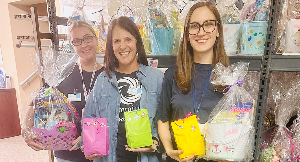 Group photo of Summit DD employees volunteering in the community.