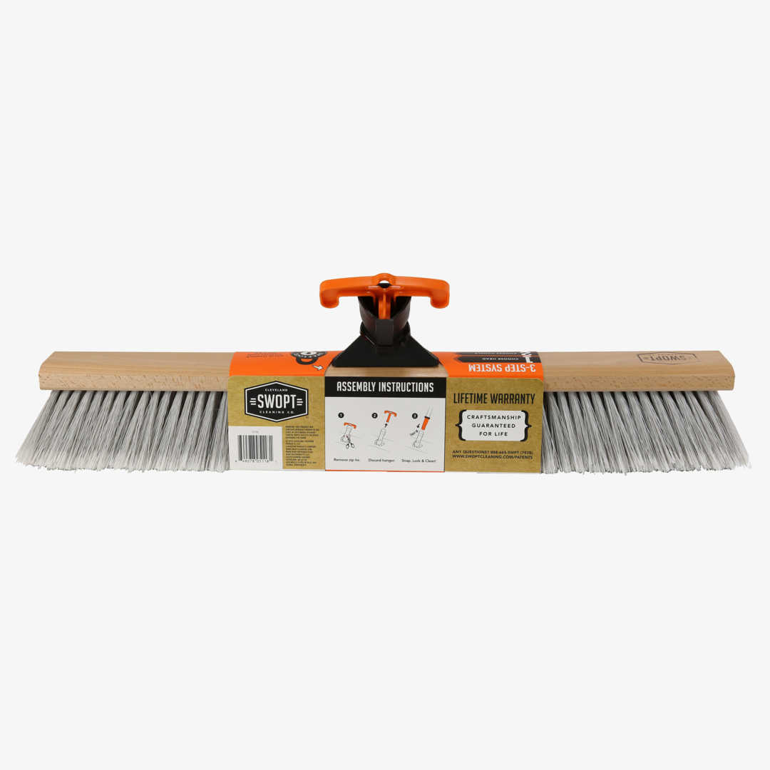 24 in. Smooth Surface Push Broom Premium SWOPT Cleaning Co.