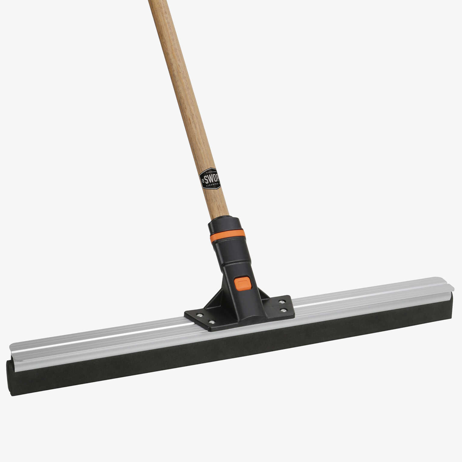24 in. Floor Squeegee w/60" Wooden Handle Combo SWOPT Cleaning Co.