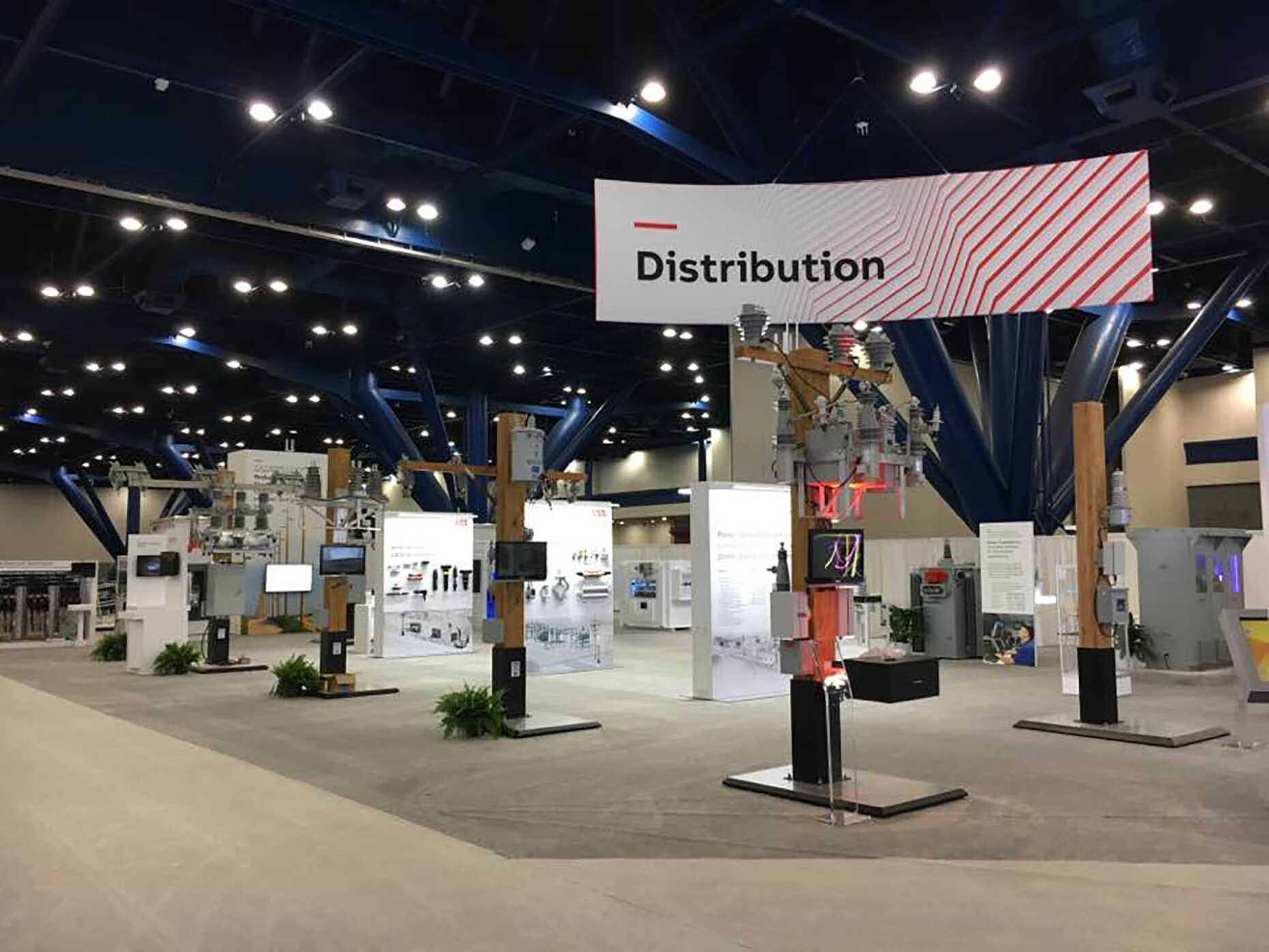 Distribution area ABB Customer World 2017 at the George R. Brown Convention Center in Texas.