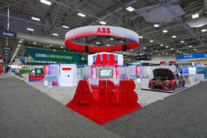 ABB 60' x 70' island trade show exhibit