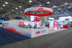 ABB island trade show booth