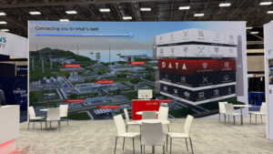 Hitachi island booth design