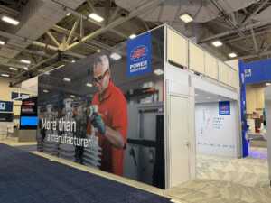 JST custom double deck booth