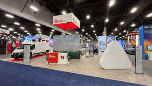 Avery Dennison 30' x 50' island booth