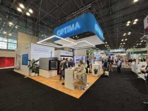 OPTIMA custom island booth