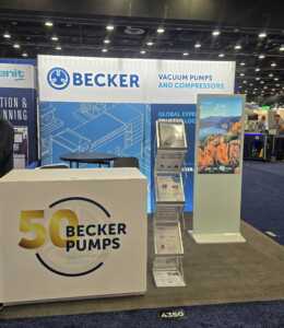 Becker Pumps 10' x 10' trade show booth