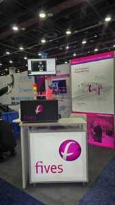 Fives custom trade show booth