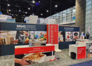 FlavorSeal and PanSaver 10’ x 30’ corner inline booth