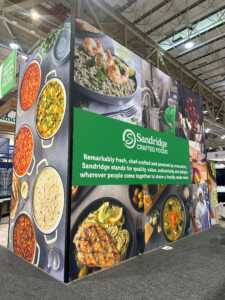 Sandridge Crafted Foods custom island booth