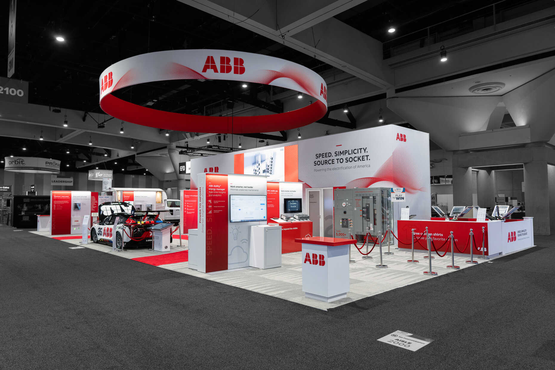 ABB custom trade show booth
