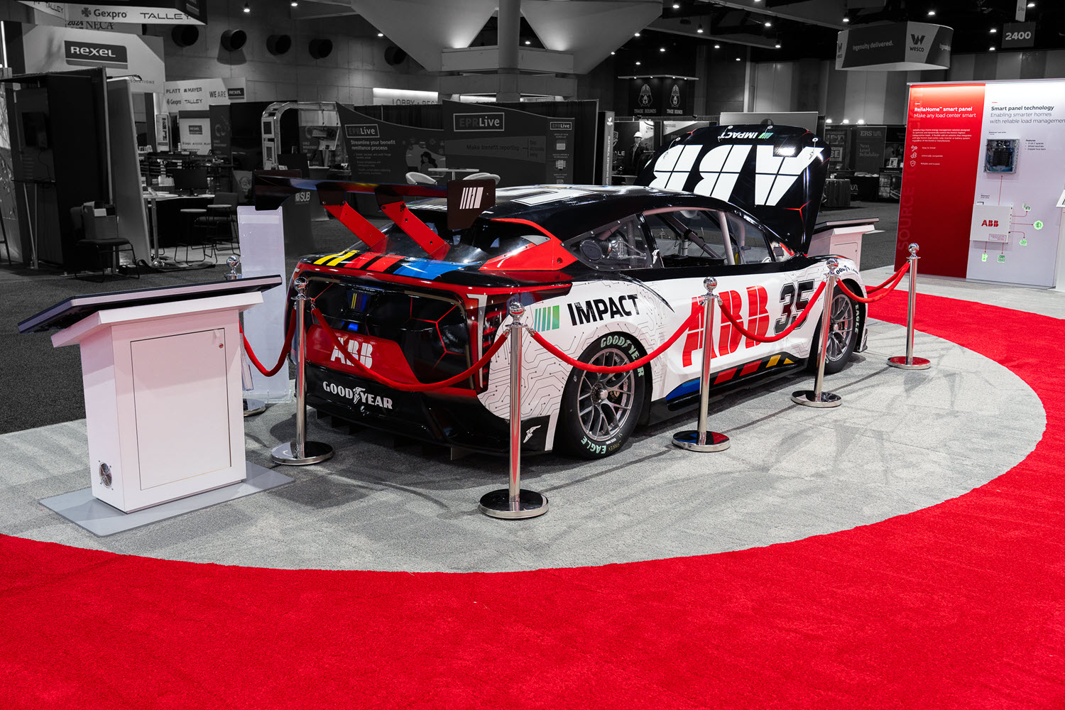 ABB’s NASCAR EV stockcar demo