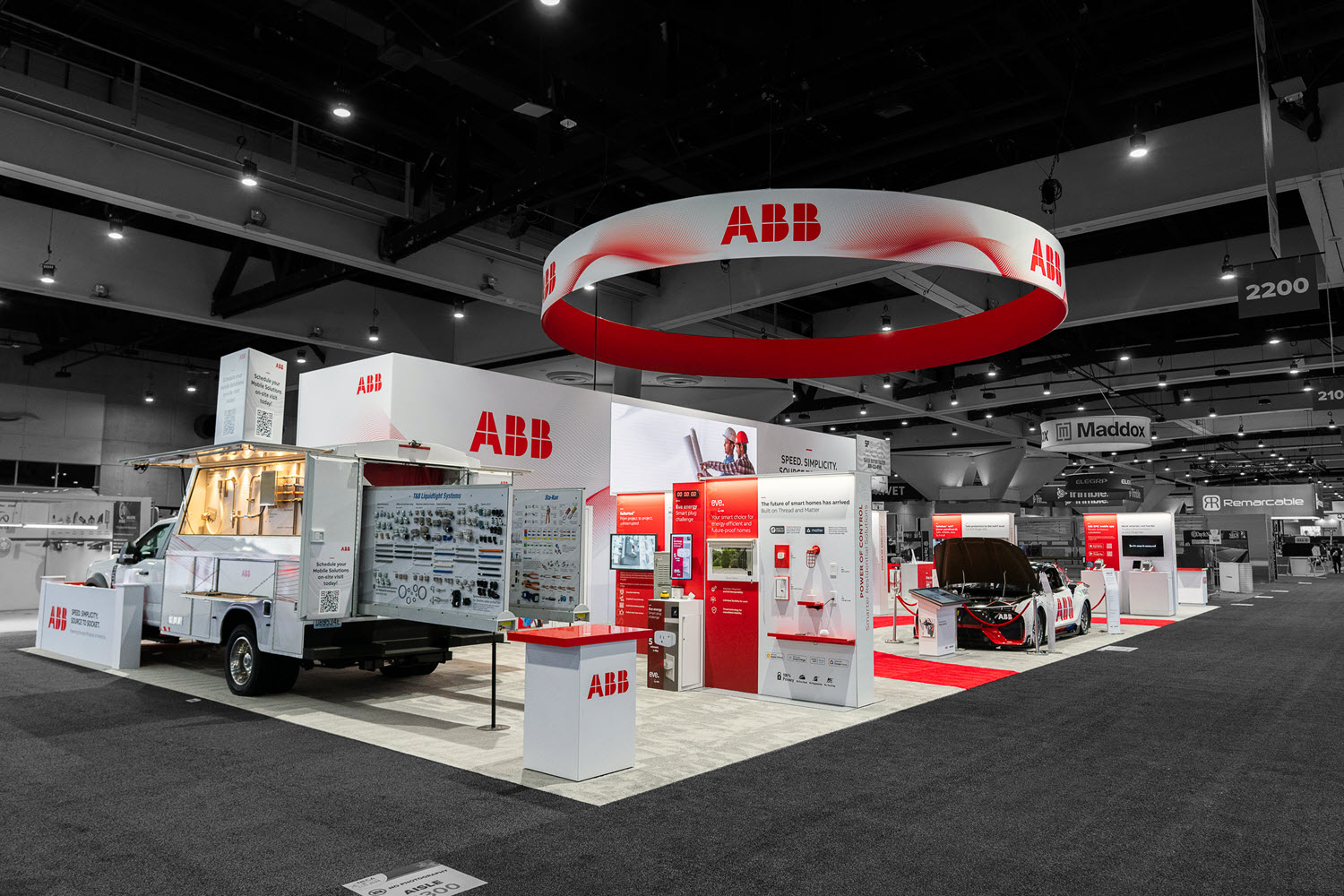 ABB mobile solutions truck exhibit