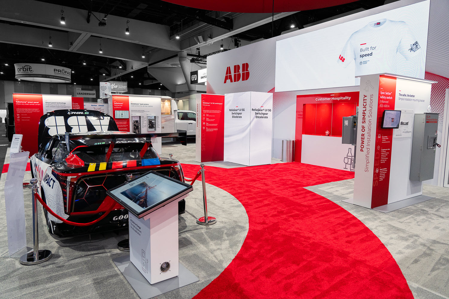 ABB’s NASCAR EV stockcar product demo