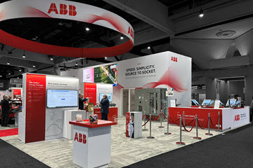 ABB custom island booth design
